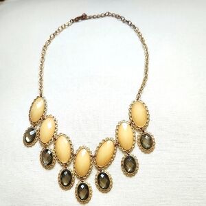 Vintage  Gold and Cream Necklace